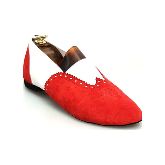Jazz 06 Camoscio Rosso Roly Wish Dance, bianco, vista laterale