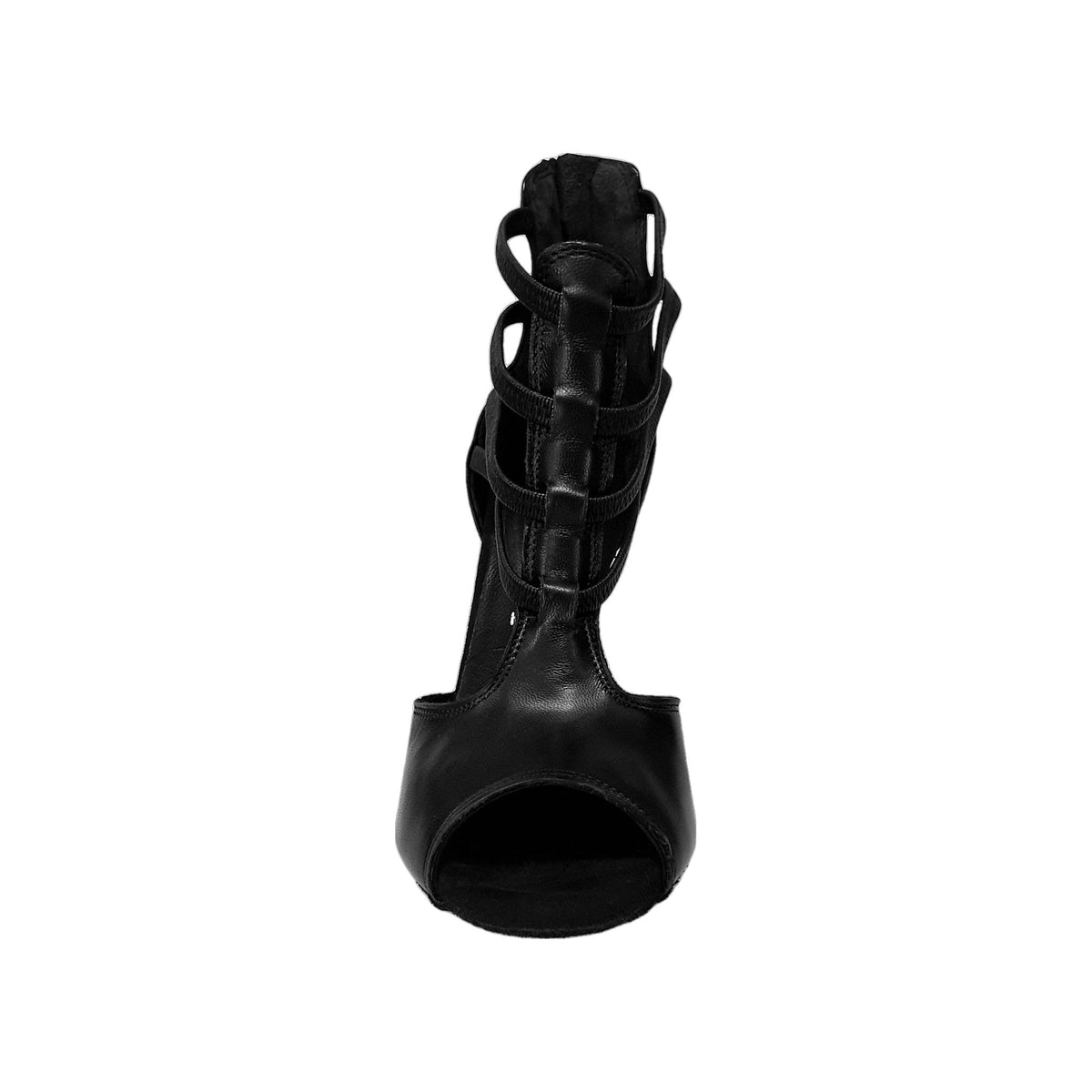 Sandalo da Donna in Pelle Nera Lilith Zip Wish Dance, dettaglio tacco