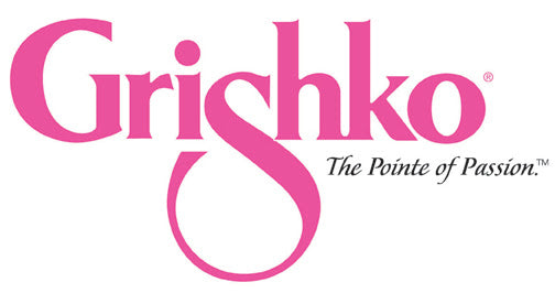 Logo Grishko, marchio di punte da danza classica, con design elegante e dettagli distintivi per la qualità della marca.