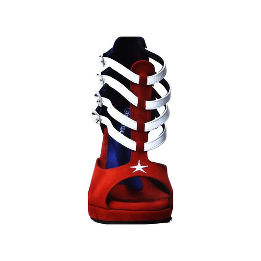 Scarpa da donna Wishdance Lussuria in camoscio con stile cubano, tacco a spillo e plateau, dettagli eleganti e raffinati