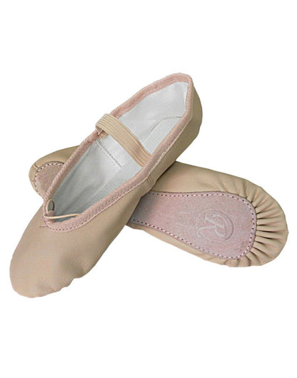 Mezza Punta in Animal Free Rosa Carne cordicella elastica inserita nel binario per accostare meglio FANNY, vista laterale