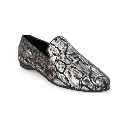 Mocassino da uomo Wish Dance Shop in pelle lavorata con fantasia Giga Python, scarpa elegante e alla moda