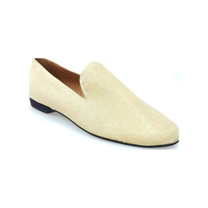 Scarpa mocassino da uomo Serse (800) in notturno oro, con design elegante e dettagli lucidi, marca Wish Dance Shop.