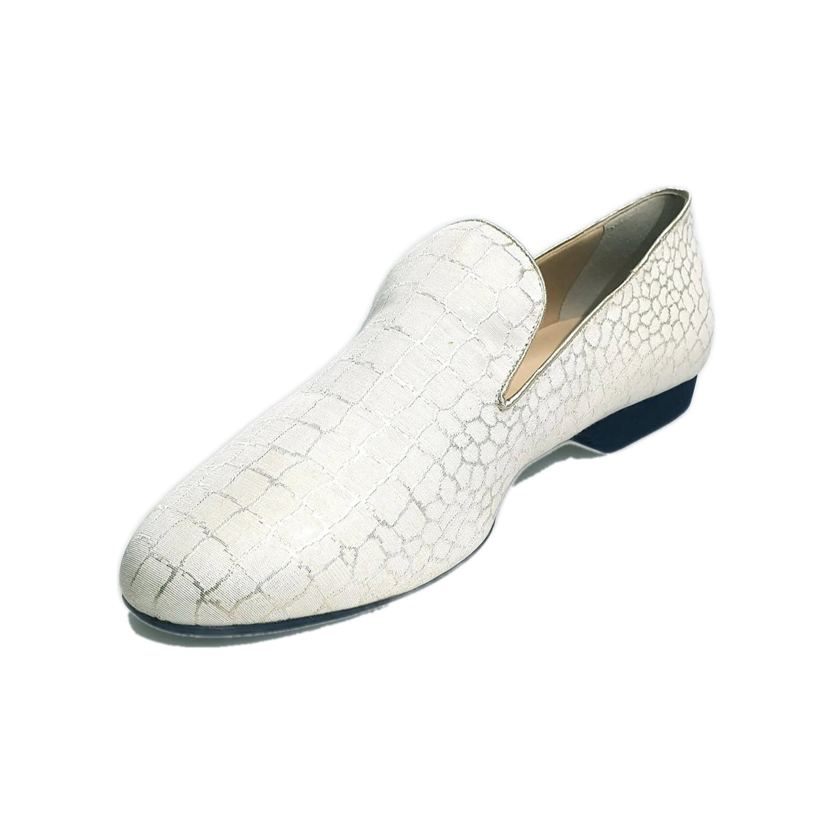Scarpa mocassino uomo Serse 800 in tessuto lavorato Sunset beige, stile elegante e confortevole, marca Wish Dance Shop.