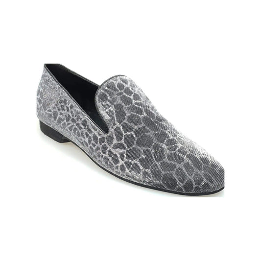 Scarpa mocassino da uomo Serse (800) in tessuto Sunseet Carbon, stile elegante e moderno, con dettagli lavorati.