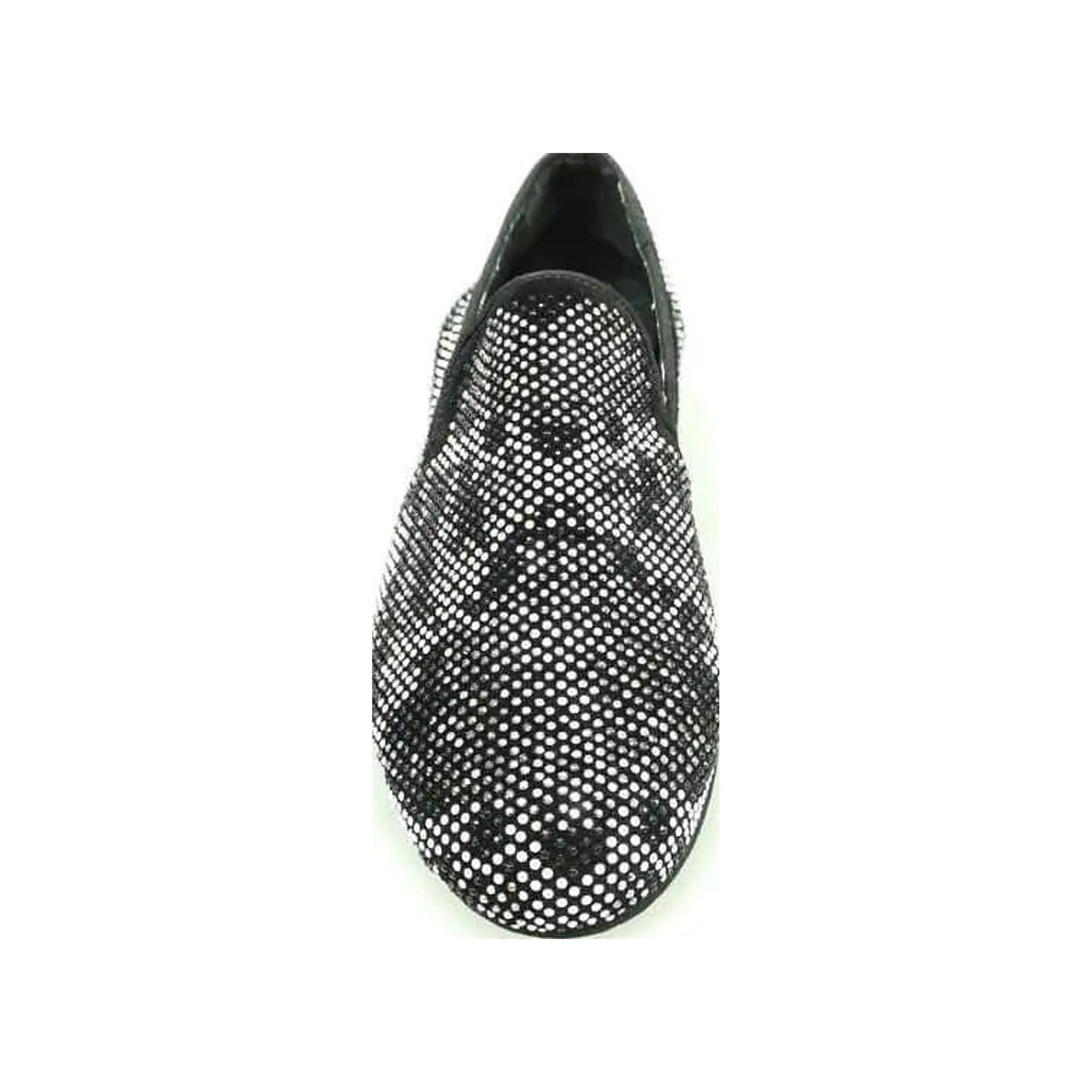 Scarpa mocassino Wishdance Serse (800) in tessuto stampa vipera nero, elegante e resistente, ideale per ogni occasione.