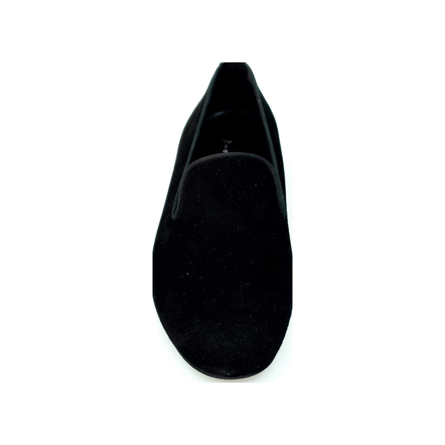 Mocassino da uomo Boris MS20 in camoscio nero con punta tonda, scarpa elegante di Wish Dance Shop.