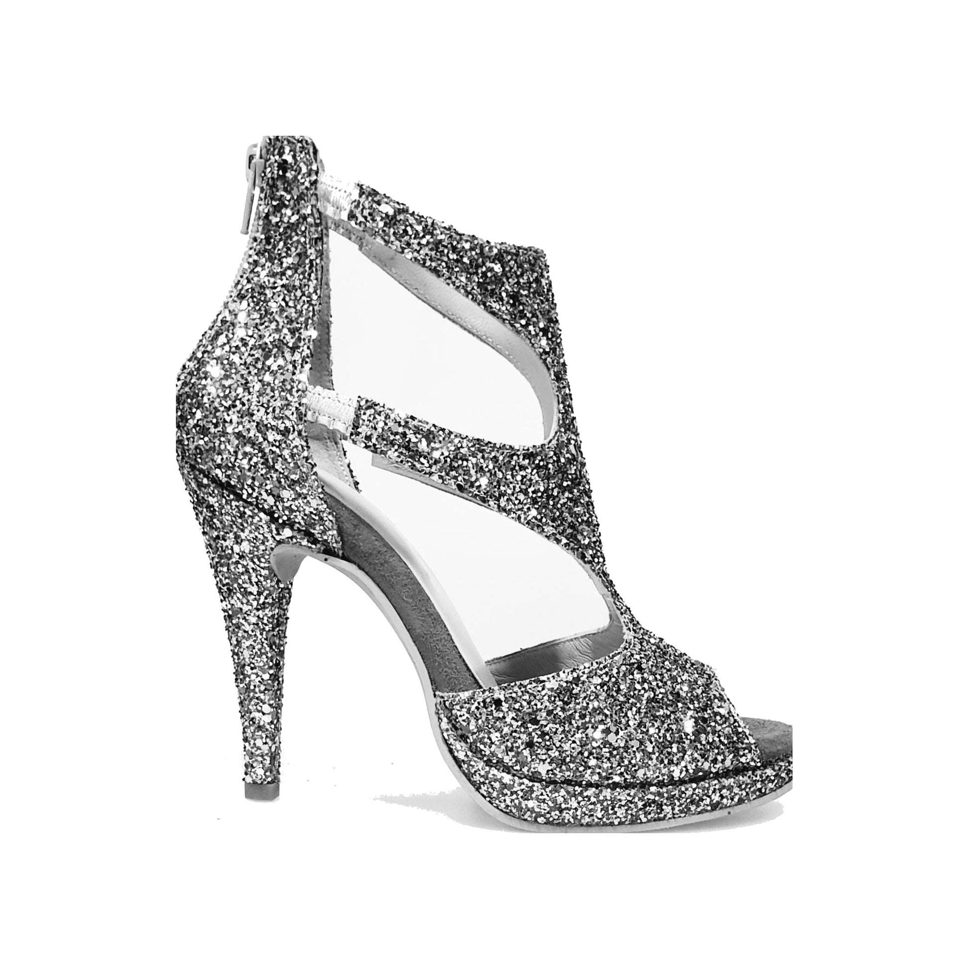 Sandalo da Donna Nina Kristall Wish Dance, argento, vista laterale