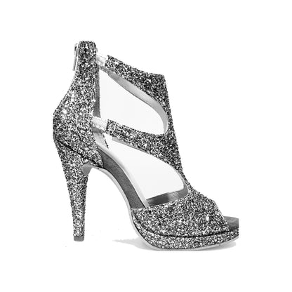 Sandalo da Donna Nina Kristall Wish Dance, argento, vista laterale