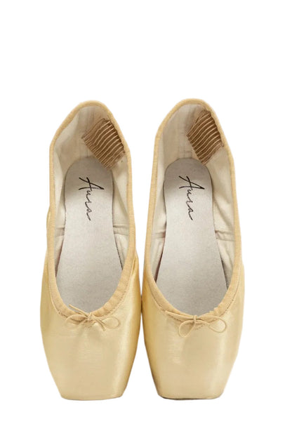 Punte da danza classica Aura (Armonia) Wish Dance Shop con punta in camoscio per migliore presa e supporto professionale