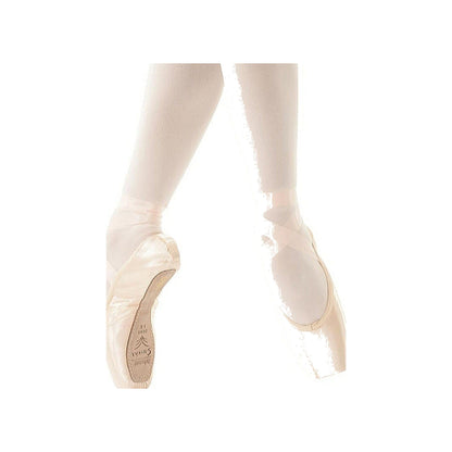 Punte da danza classica Sansha Debutante D101SP per principianti, con punta prima, in colore rosa, ideale per principianti.