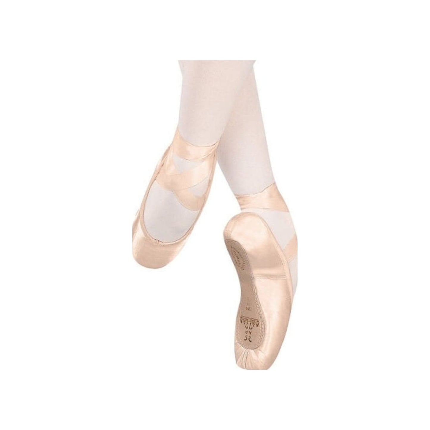 Punte da danza classica Sansha Recital 202S con appoggio largo per maggiore stabilità, per ballerine di livello medio.