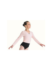 Load image into Gallery viewer, Silvya (RD) - Scaldacuore Incrociatino in Morbido Cotone Lycra Bielastico Manica Lunga Bambina
