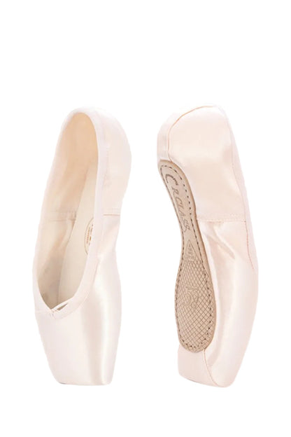 Punte danza classica Russian Class RC-34 Wish Dance Shop, scarpa donna con coulisse e ampio appoggio, dettagli visibili.
