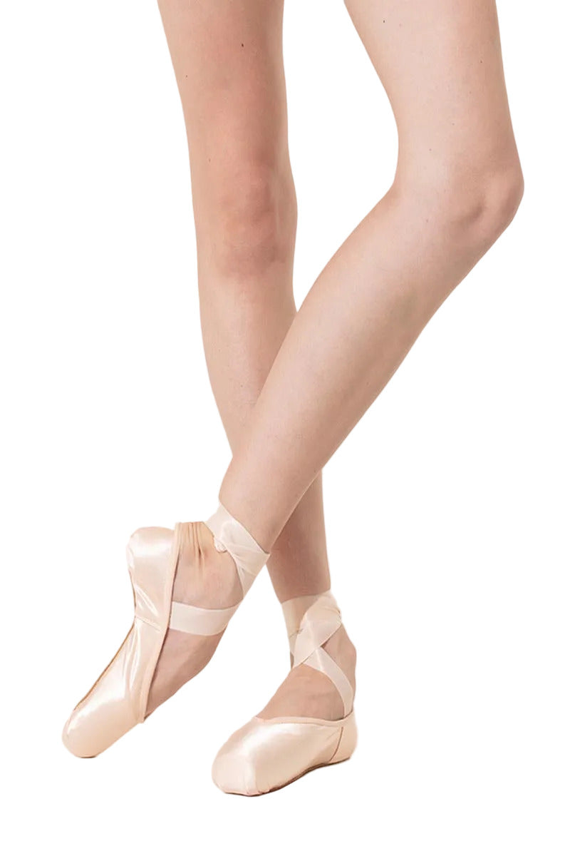 Scarpa punta da danza classica Grishko Maya I con pianta larga e mascherina bassa, morbidezza e comfort per ballerine.