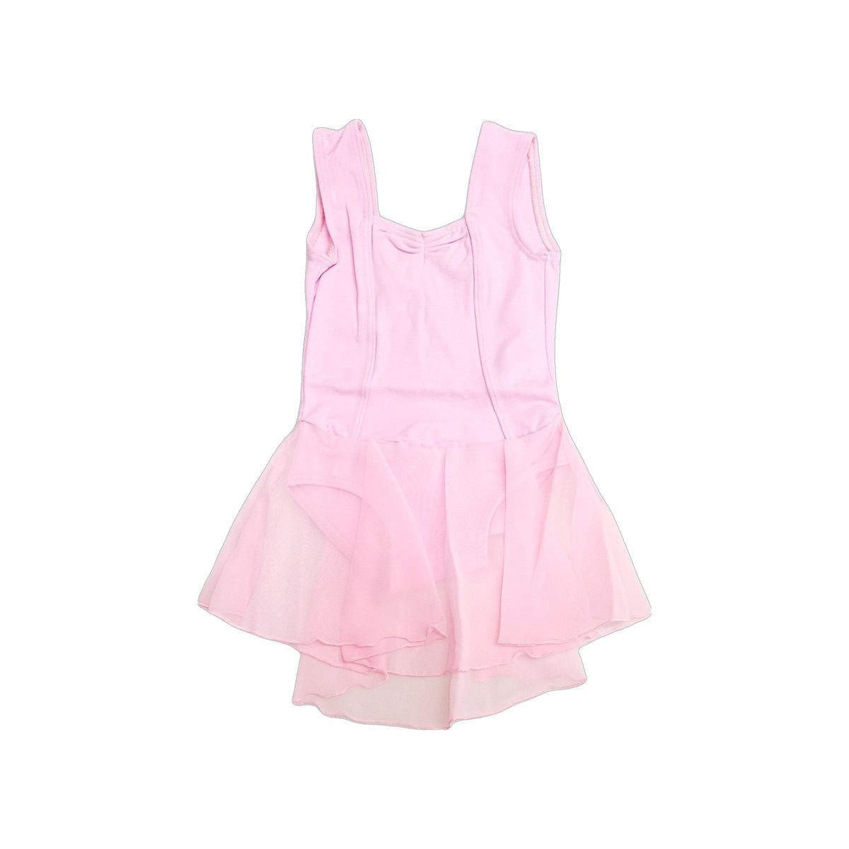 Body Danza Classica Spallina Smanicata da Bambina in Cotone Bielastico ANILDA Wish Dance, vista posteriore