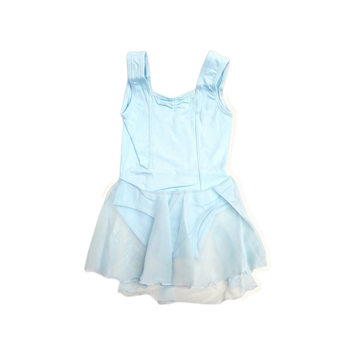 Body Danza Classica Spallina Smanicata da Bambina in Cotone Bielastico ANILDA Wish Dance, dettaglio cucitura