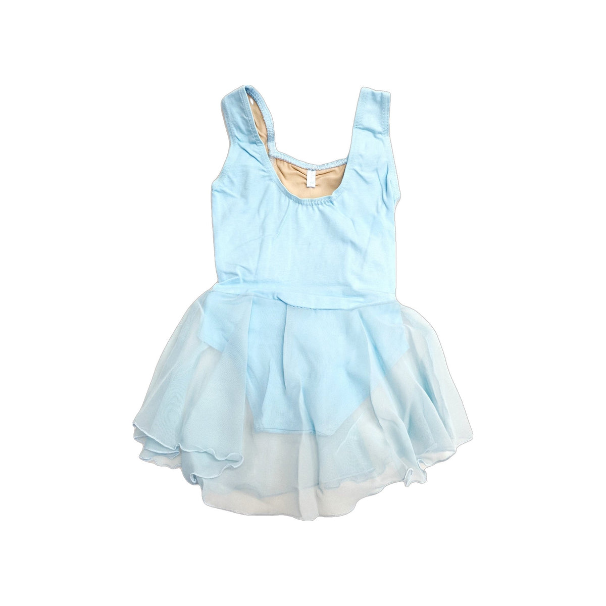 Costume danza classica per bambina ANILDA Wish Dance Shop, body smanicato in cotone elastico con gonnellino in chiffon.
