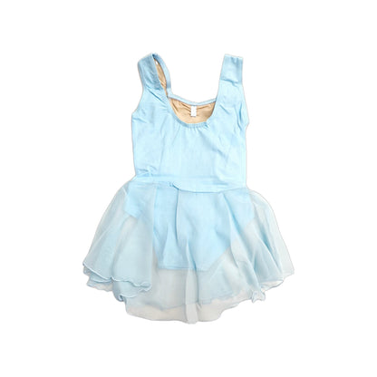 Costume danza classica per bambina ANILDA Wish Dance Shop, body smanicato in cotone elastico con gonnellino in chiffon.