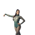 Load image into Gallery viewer, MIRANDA - Professional Mesh Turtleneck Suit with massaging and shaping micronodes with Swarovski Luxury Boreali and Cristall reinforced foot and insole
