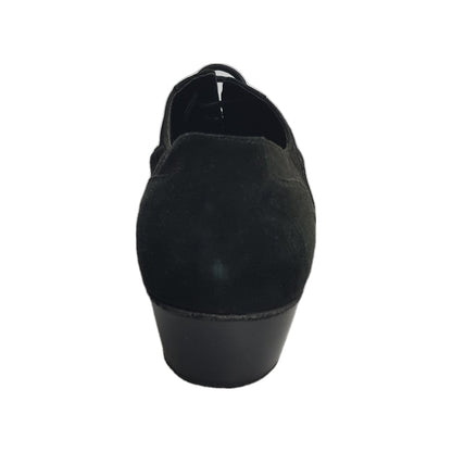 Scarpa da Uomo camoscio Nero Pois camoscio Rosso Vasco Wish Dance, vista posteriore
