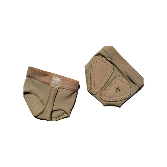 WD (H7) Mutandine protezione per piedi microfibra color carne Wish Dance, vista laterale