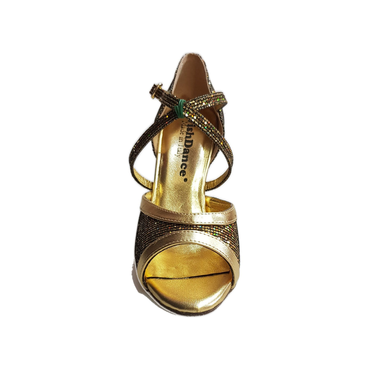 Sandalo donna Wendi/BO-N Wish Dance Shop in pelle e dettagli oro, modello Boreale Oro, con design elegante e comodo.