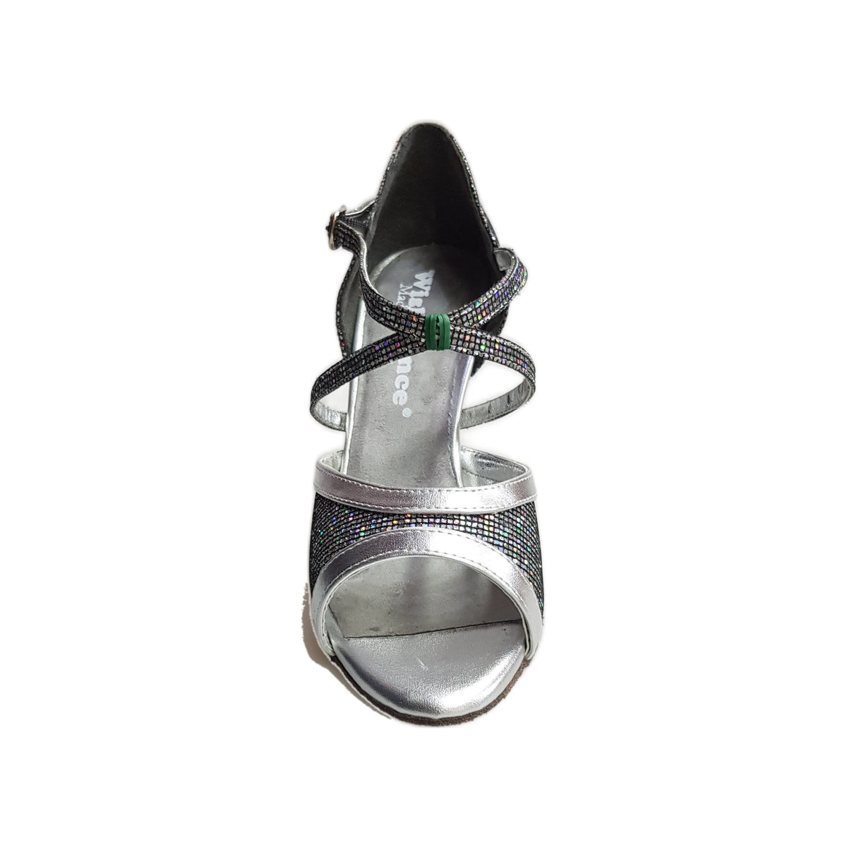 Sandalo donna Wendi/BO-N in Boreale Silver e pelle argento, scarpa estiva con cinturino e suola in gomma.