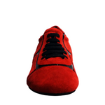 Load image into Gallery viewer, Antony 115 Sneaker - Men's Shoe in Red Suede with Black Patent Leather inserts
