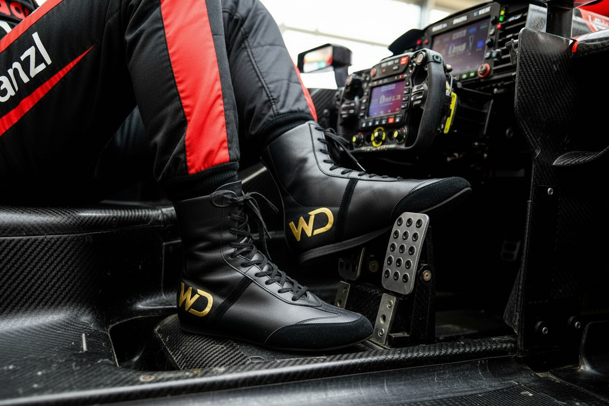 Sneaker alta Wish Dance Shop in pelle nera con dettagli in camoscio nero e rivestimento in vera pelle italiana.