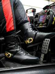 Load image into Gallery viewer, Clay - High Sneaker in Black Leather with Details in Black Suede Covered in Genuine Italian Leather