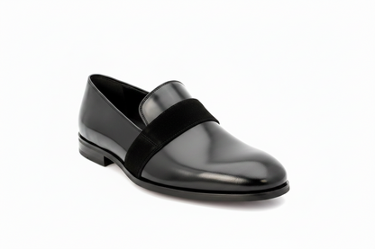 Scarpa mocassino da uomo in camoscio nero Wish Dance Shop, fodera in vera pelle italiana, stile elegante e casual