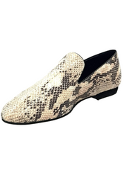 Load image into Gallery viewer, Serse (800) - Men's Moccasin in Beige Python