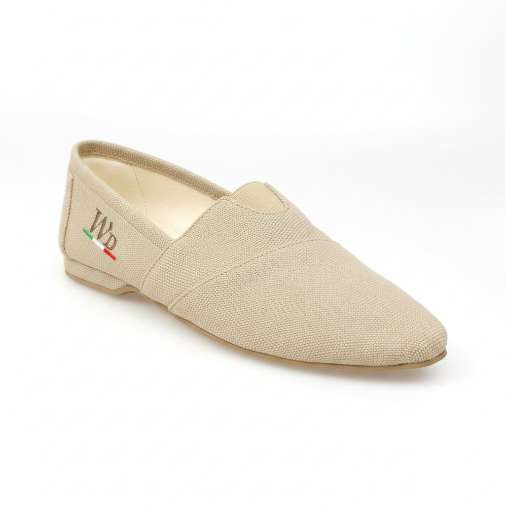 Espadrillas Tommy in tessuto rosso con suola in corda, calzature estive comode e casual per look estivi.