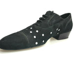 Load image into Gallery viewer, Vasco (Movida by WISH DANCE) - Scarpa da Uomo camoscio Nero Pois Camoscio Bianco
