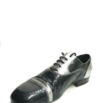 Load image into Gallery viewer, David - Scarpa da Uomo Vernice square nero Pelle Laminato acciaio
