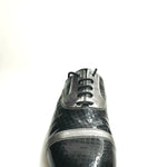 Load image into Gallery viewer, David - Scarpa da Uomo Vernice square nero Pelle Laminato acciaio
