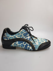 Load image into Gallery viewer, Louis (Movida by WISH DANCE) - Scarpa da Uomo Pelle Nera Razza Blu
