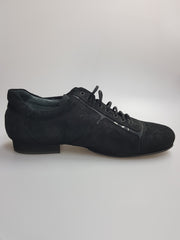 Load image into Gallery viewer, Daniel (Movida by WISH DANCE) (115) - Sneaker in Camoscio Millennium Nero inserti Vernice nera
