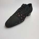 Load image into Gallery viewer, Vasco (Movida by WISH DANCE) - Scarpa da Uomo camoscio Nero Pois camoscio Rosso
