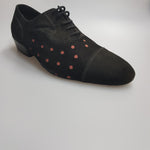 Load image into Gallery viewer, Vasco (Movida by WISH DANCE) - Scarpa da Uomo camoscio Nero Pois camoscio Rosso
