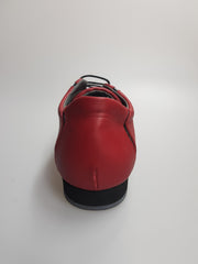 Carica immagine nella Galleria, Antony 115H Sneaker - Scarpa da Uomo Pelle Rossa Inserti Vernice Nera
