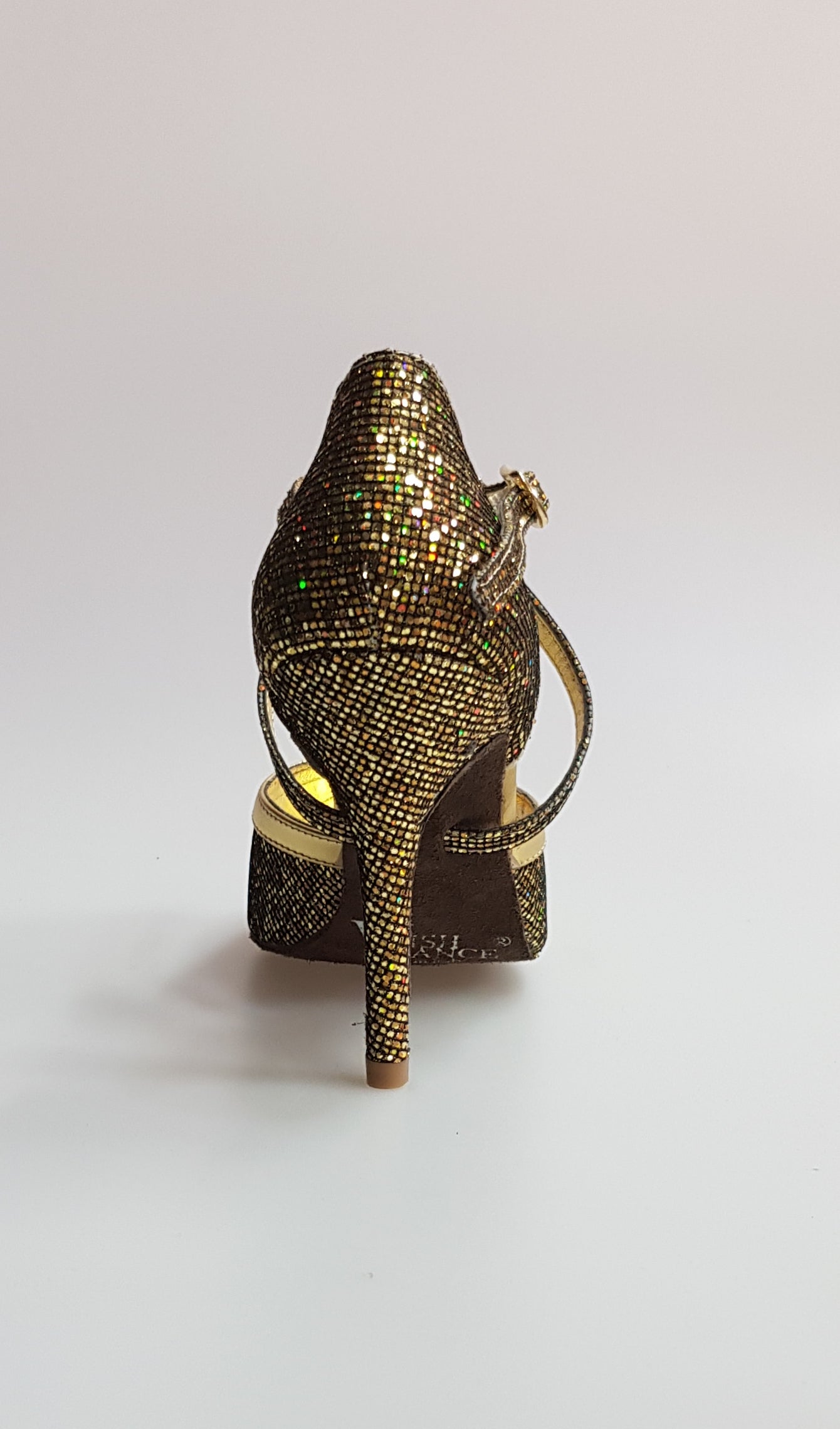 Sandalo donna Wendi/BO-N Wish Dance Shop in pelle oro con dettagli eleganti, modello del 2016, con suola in materiale resistente.