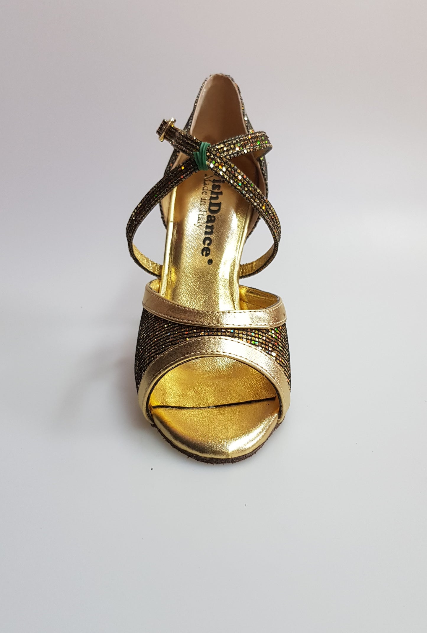 Sandalo donna Wendi/BO-N Wish Dance Shop in pelle e dettagli oro, modello Boreale Oro, con design elegante e comodo.