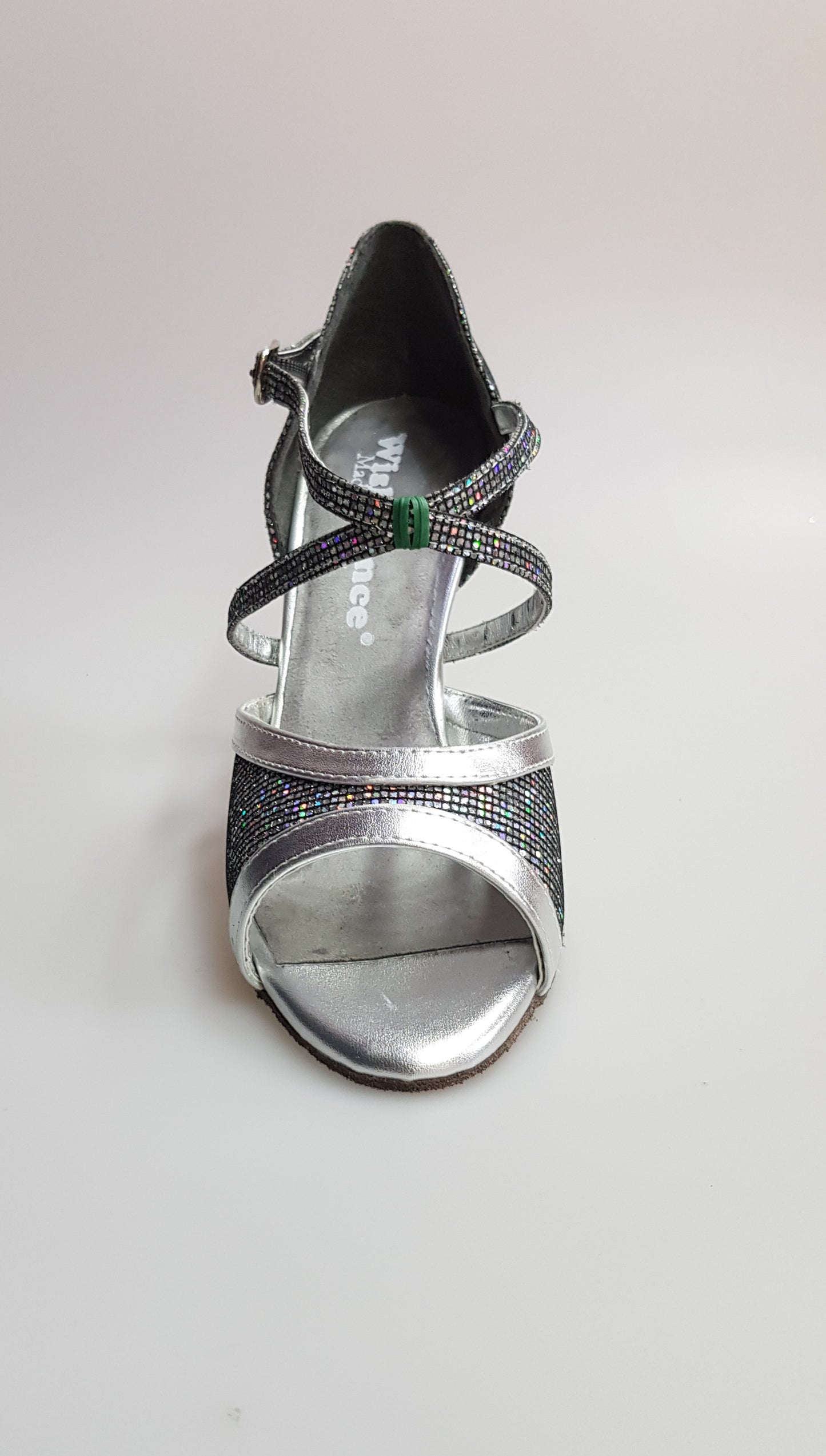 Sandalo donna Wendi/BO-N in Boreale Silver e pelle argento, scarpa estiva con cinturino e suola in gomma.