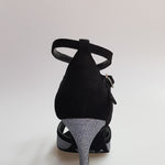 Load image into Gallery viewer, Wendi/BO-N (2016) Scarpa da Donna inCamoscio Nero e Glitter Grigio Carbon
