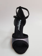 Load image into Gallery viewer, Wendi/BO-N (2016) Scarpa da Donna inCamoscio Nero e Glitter Grigio Carbon
