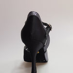 Carica immagine nella Galleria, 32QTN (1100) - Scarpa da Donna Raso Seta Nero e Glitter grigio carbon
