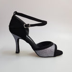 Load image into Gallery viewer, Wendi/BO-N (2016) Scarpa da Donna inCamoscio Nero e Glitter Grigio Carbon
