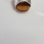 Carica immagine nella Galleria, Linda - Scarpa Basica da Bambina in Glitter Argento con Tallone e Tacco in Pelle Argento

